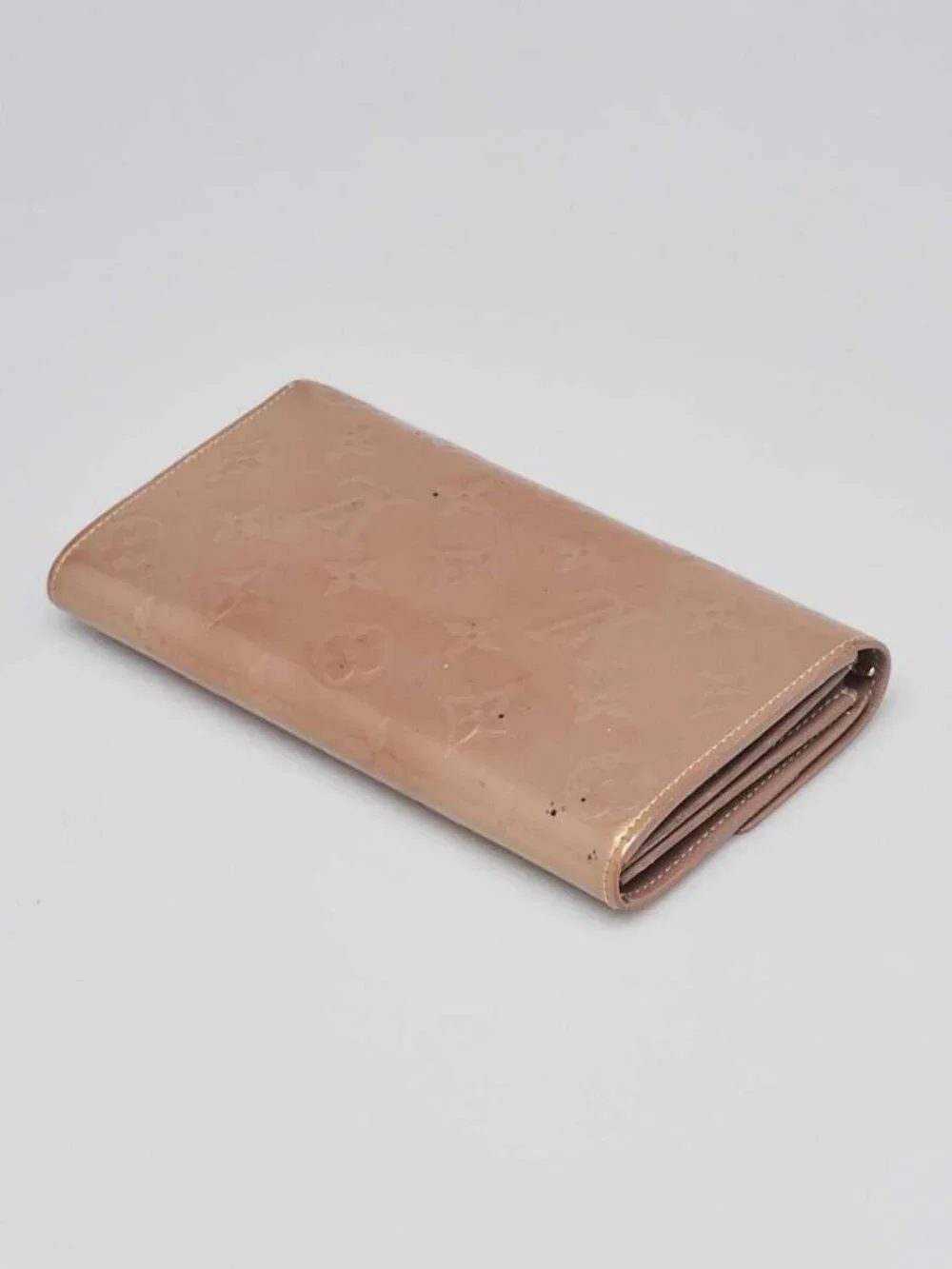 Louis Vuitton Gold Monogram Vernis Sarah Wallet